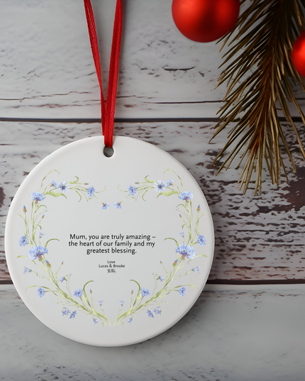 Mum Flowers Ornament - Demo Design Gifts