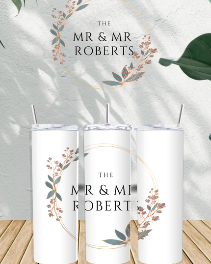 Personalised Name Flowers 20oz Tumbler - Demo Design Gifts