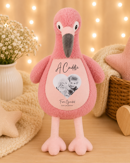 A Cuddle from Grandad in Heaven Heart Version Teddy