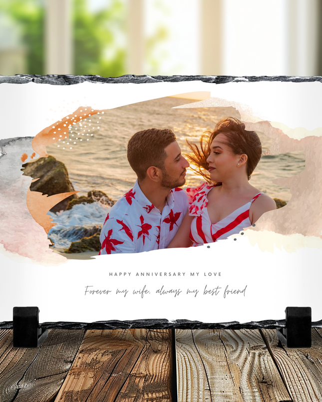 Valentines Happy Anniversary My Love Photo Slate