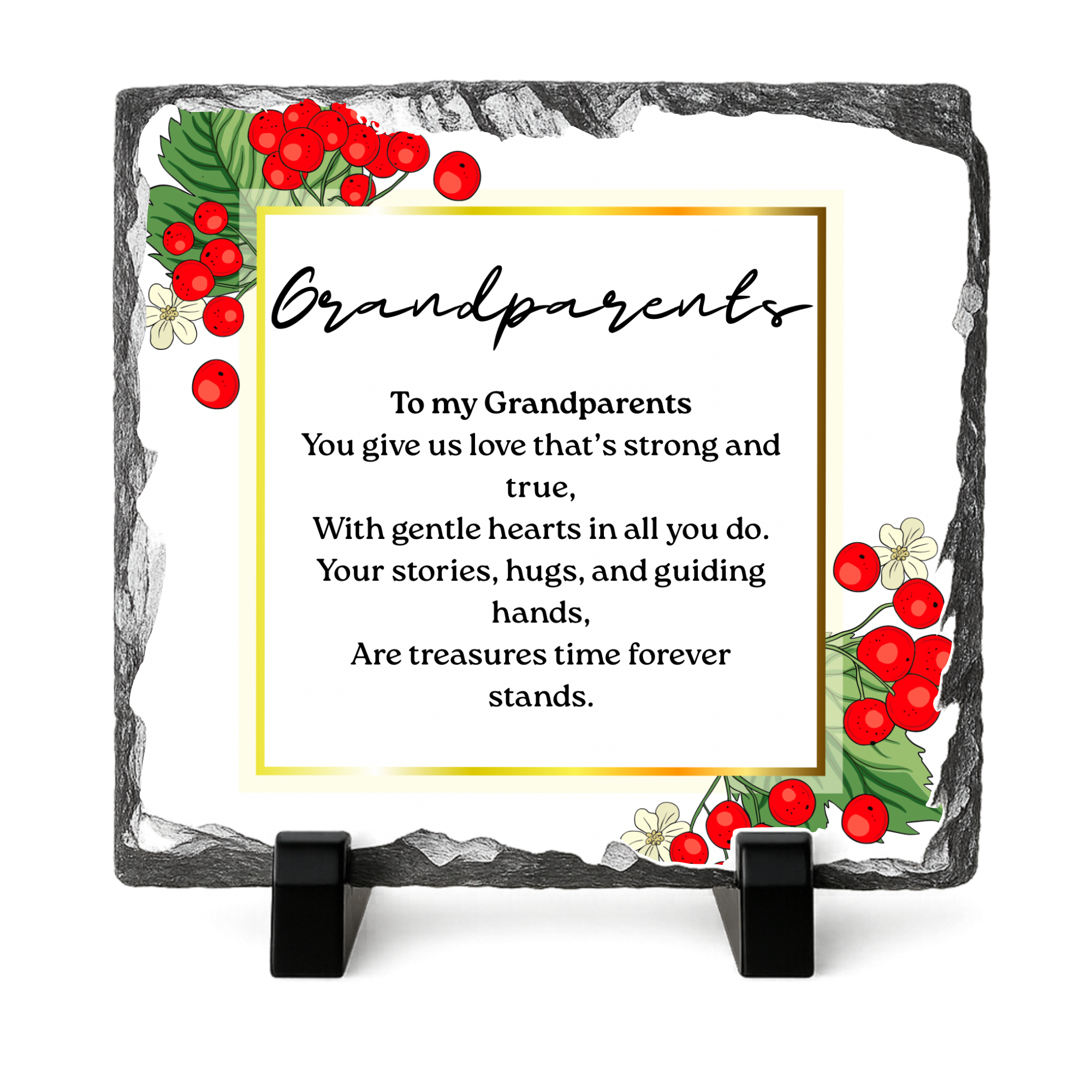 Family Poem Photo Slate with Photo’s 20x20cm