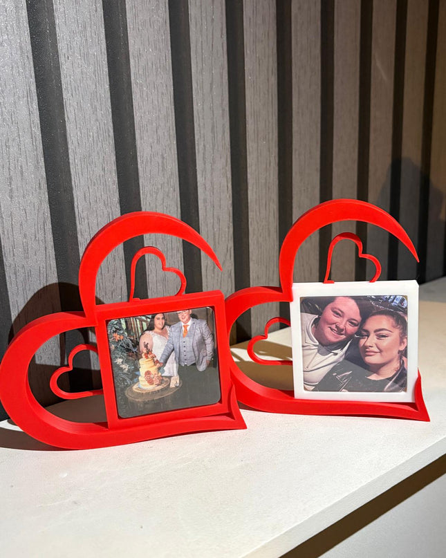 Heart Photo Frame with Photo Magnet, Heart Magnet Frame, Picture Holder, Gift for Her, Home Decor, Photo Display