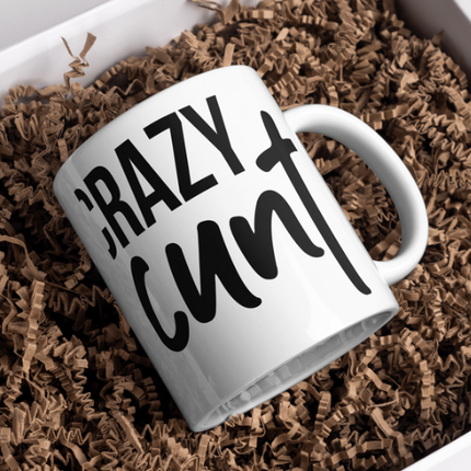 Crazy Ct Funny Rude Mug - Demo Design Gifts
