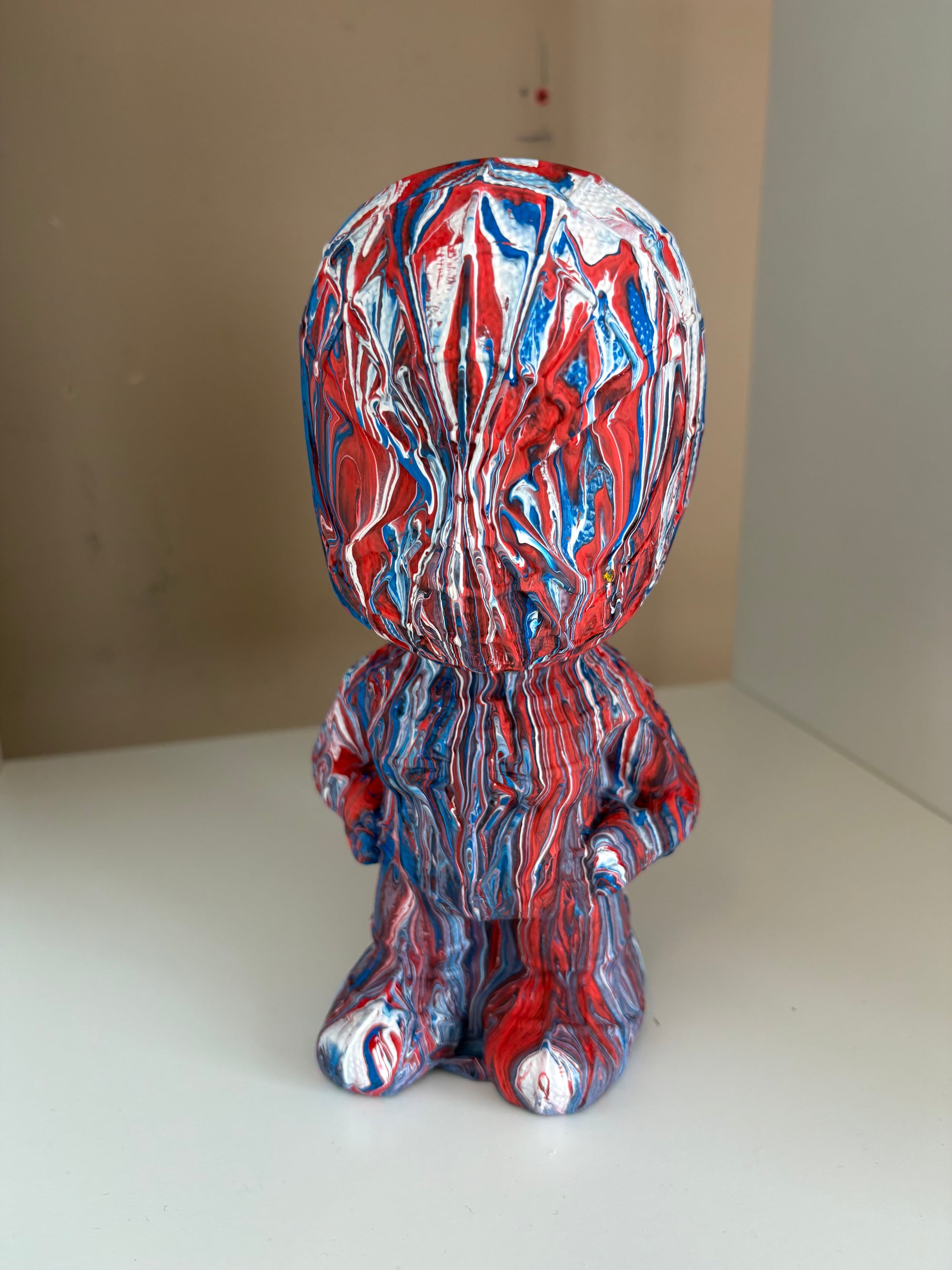 Spider Man Bear Money Box Acrylic Pouring Figure