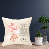 Godparent Christening Girl Personalised Cushion