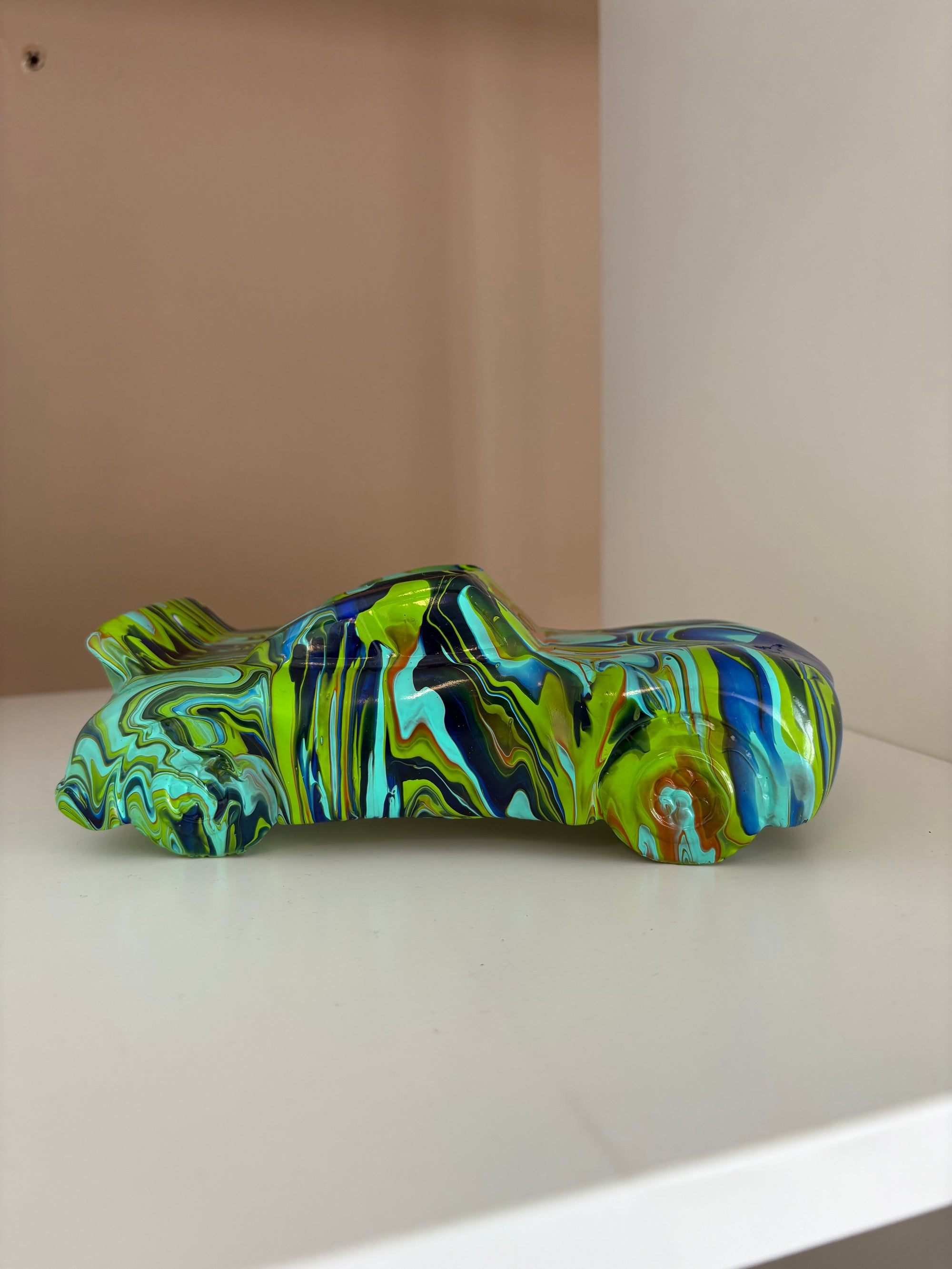 Cars Money Box Acrylic Pouring Figure