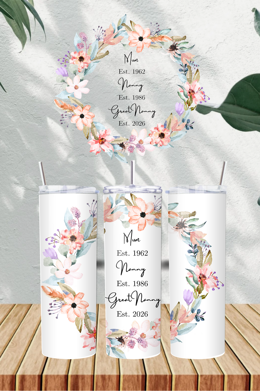 Personalised Dates of Generations 20oz Tumbler