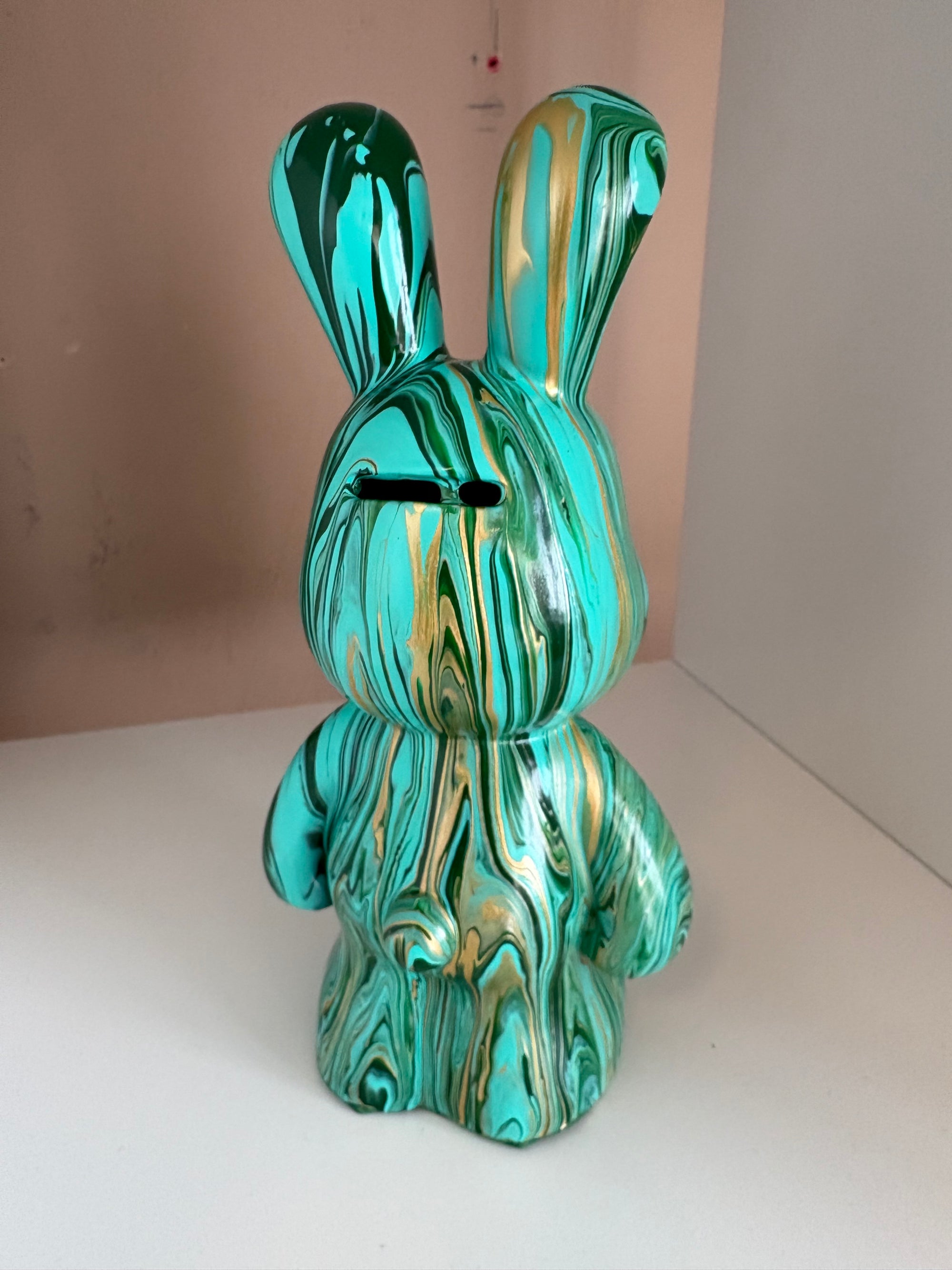 Bunny Rabbit Money Box Acrylic Pouring Figure