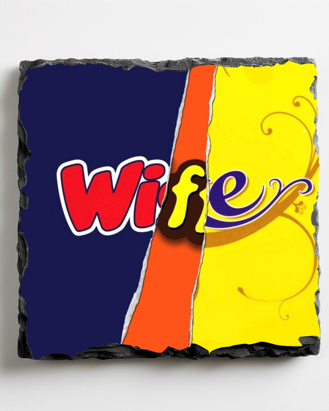 Slate Coaster Chocolate Themed - Demo Design Gifts