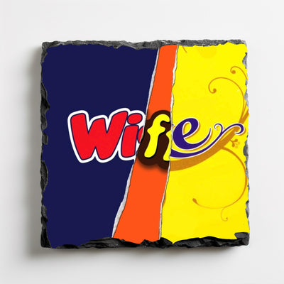 Slate Coaster Chocolate Themed