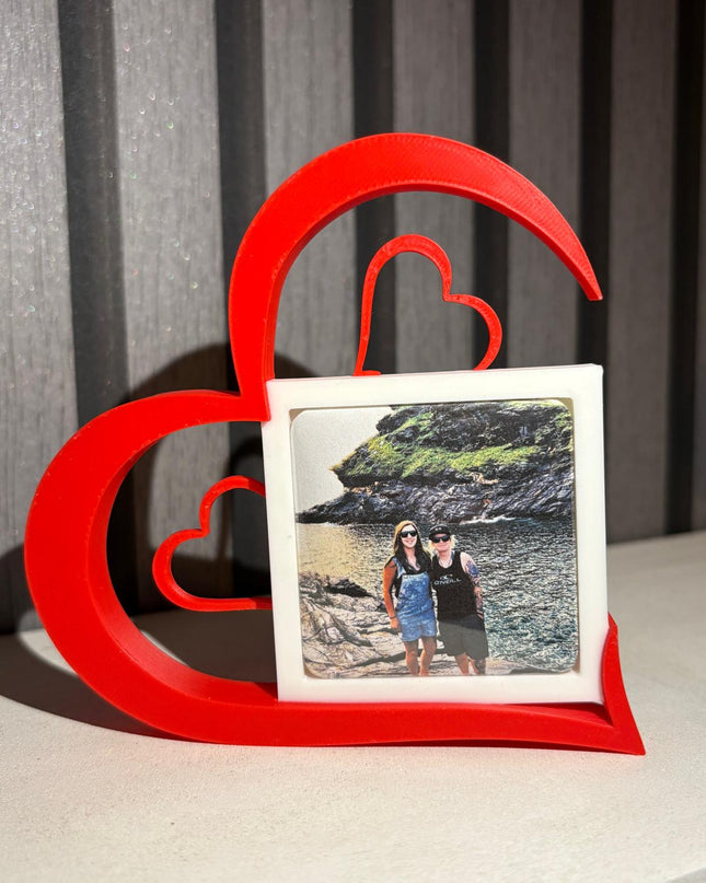 Heart Photo Frame with Photo Magnet, Heart Magnet Frame, Picture Holder, Gift for Her, Home Decor, Photo Display