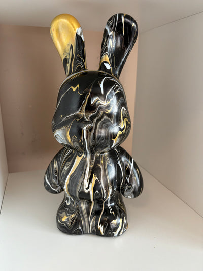 Bunny Rabbit Bear Money Box Acrylic Pouring Figure 33cm