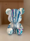 Sitting Down Bear Money Box Acrylic Pouring Figure