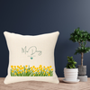 Wedding Name Green and Yellow Version Personalised Cushion