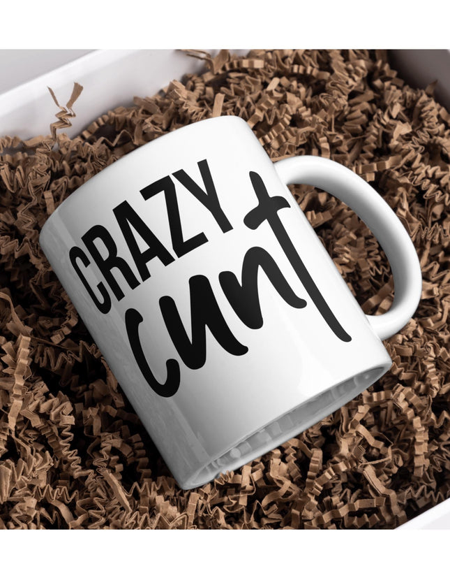 Crazy Ct Funny Rude Mug - Demo Design Gifts