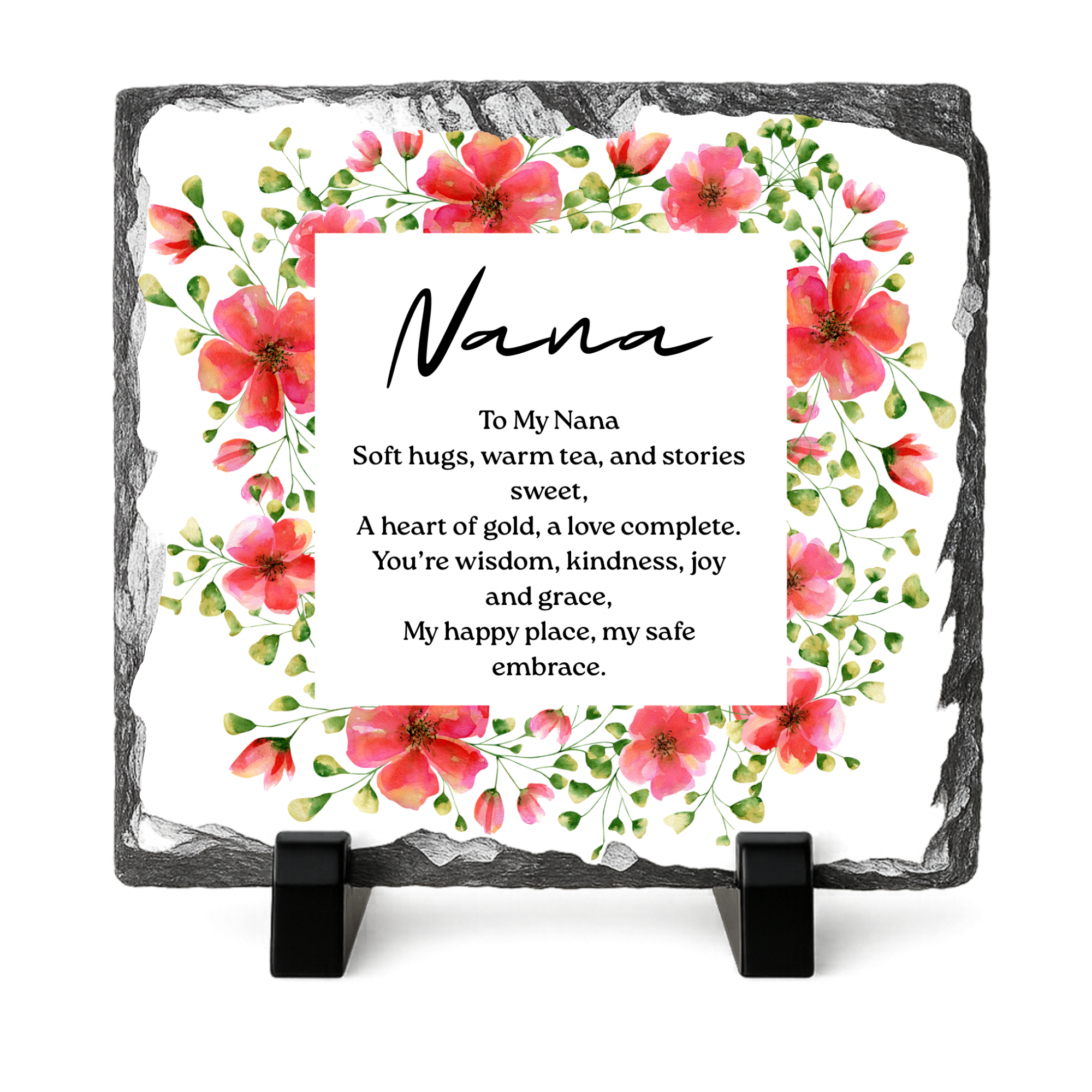 Family Poem Photo Slate with Photo’s 20x20cm