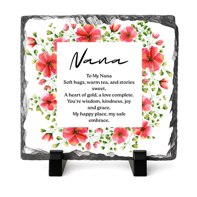 Family Poem Photo Slate with Photo’s 20x20cm