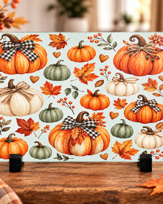 Pumpkin Glass Chopping Board