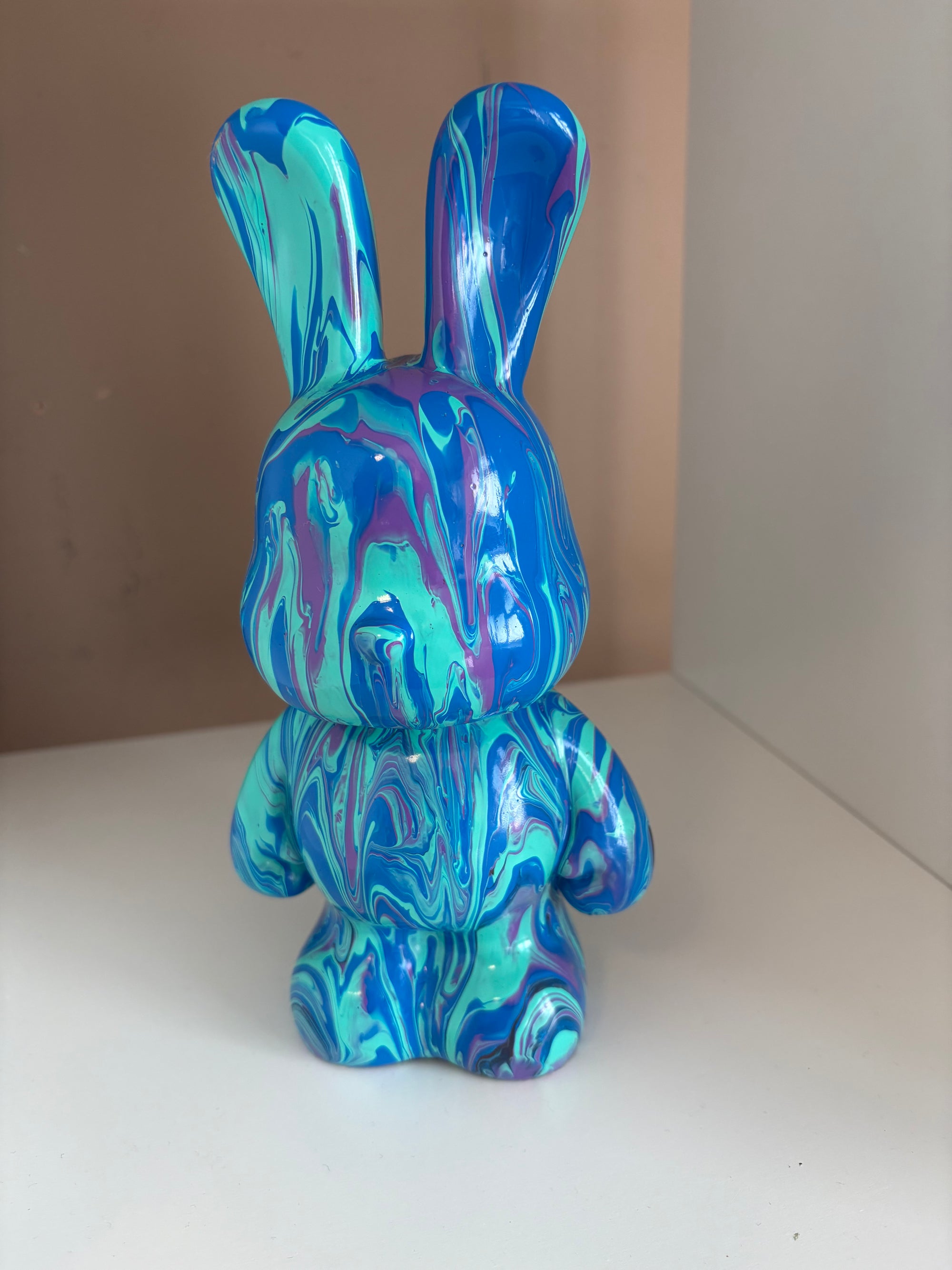 Bunny Rabbit Money Box Acrylic Pouring Figure
