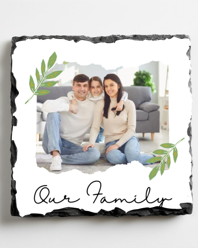 Photo Slate Coaster Square 9cm - Demo Design Gifts