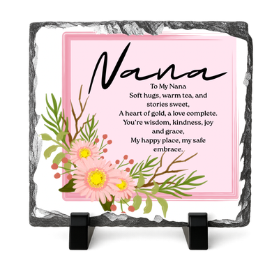 Family Poem Photo Slate with Photo’s 20x20cm