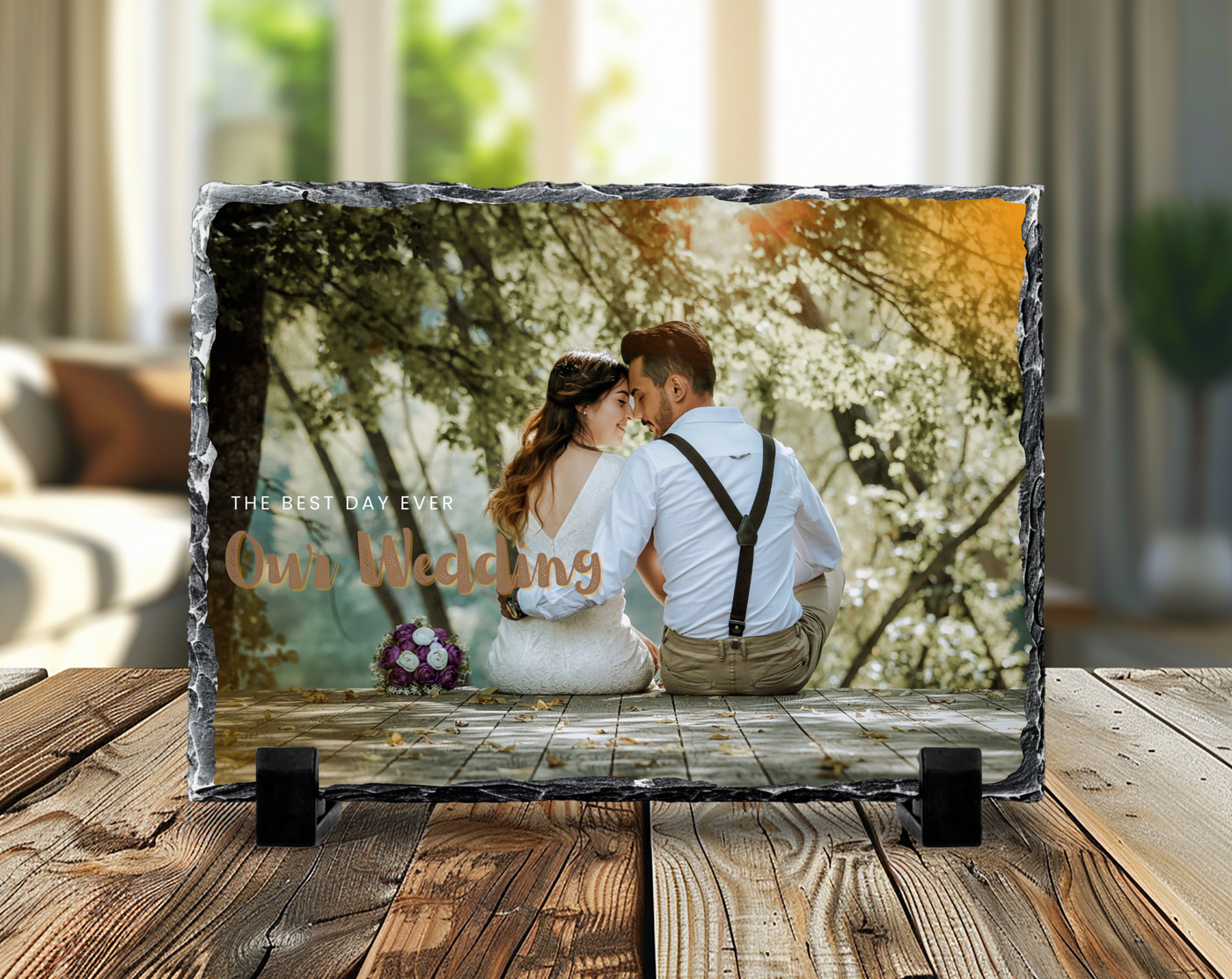 Wedding Photo Slate 19x29cm