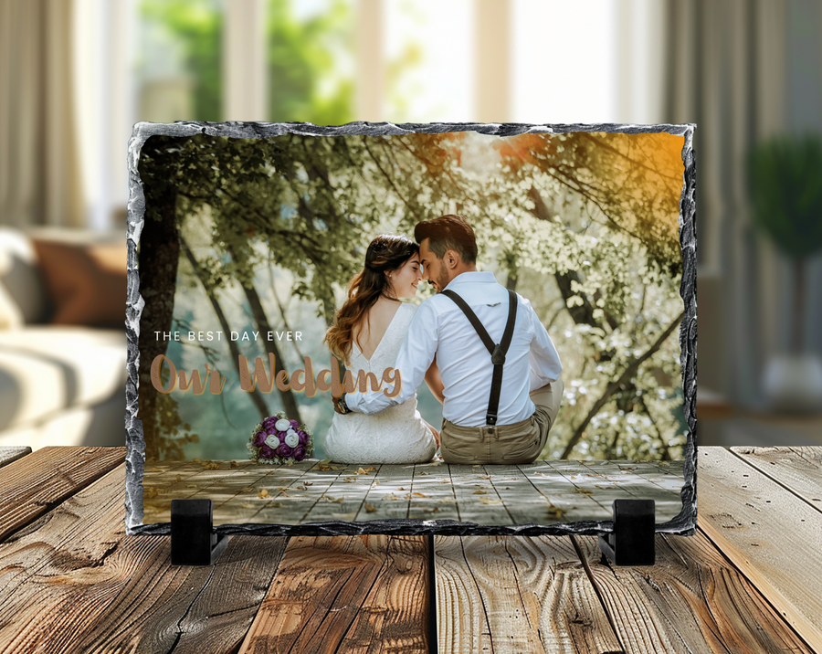 Wedding Photo Slate 19x29cm