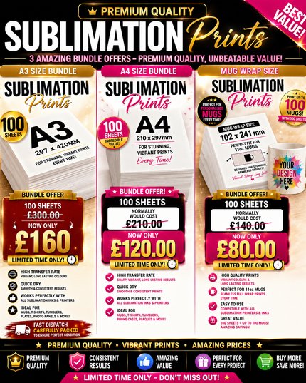 Bundle Offer Sublimation Prints