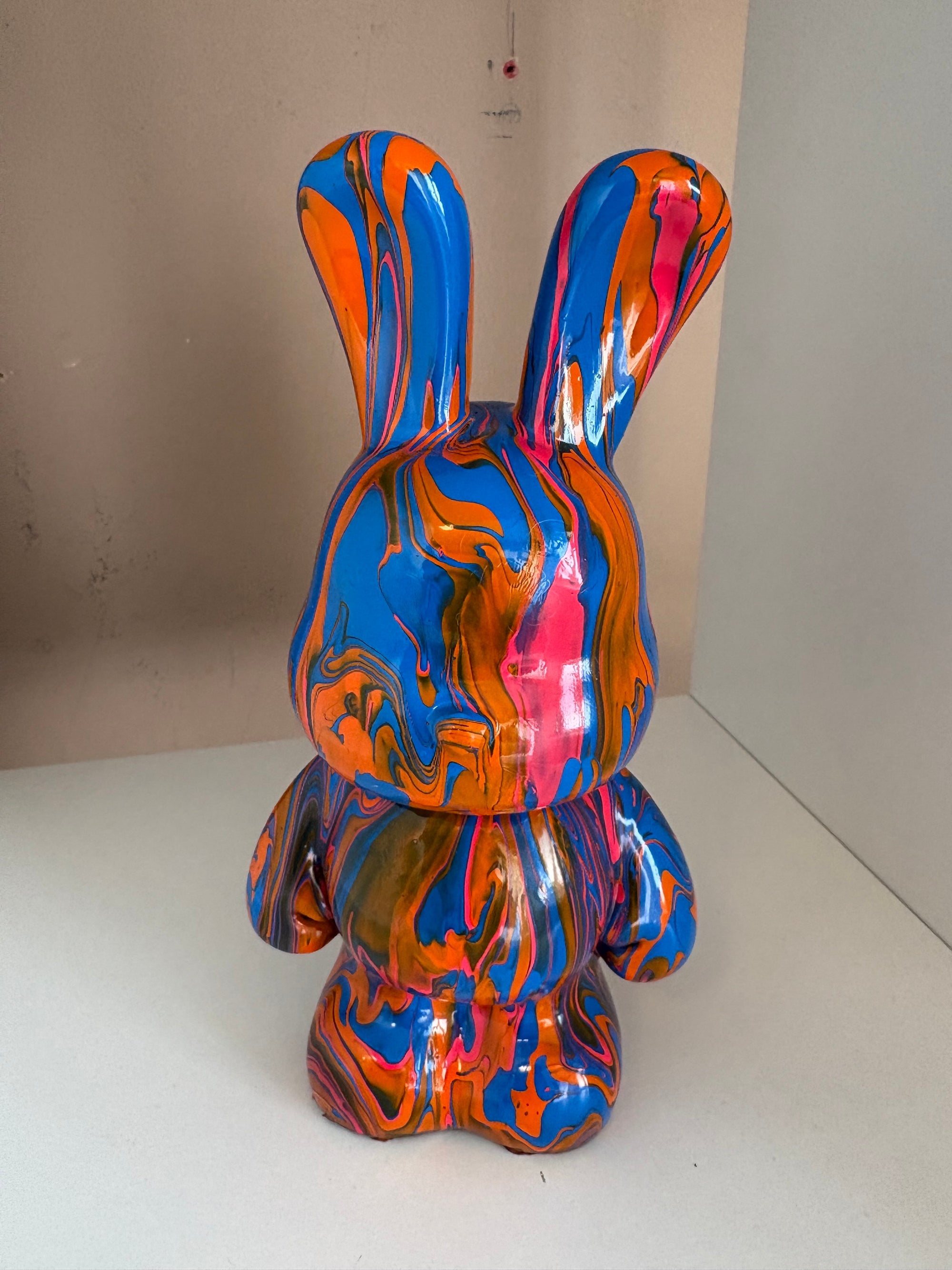 Bunny Rabbit Money Box Acrylic Pouring Figure