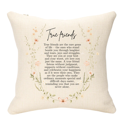 True Friends Personalised Cushion