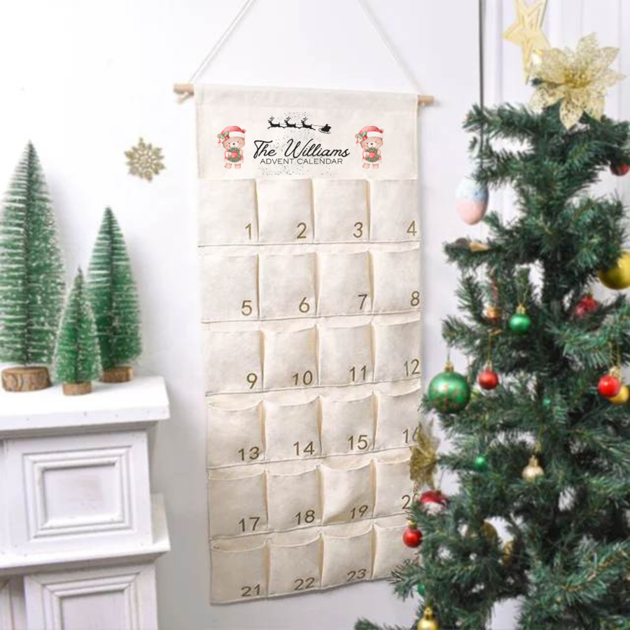 Personalised Advent Calendars with Family Name