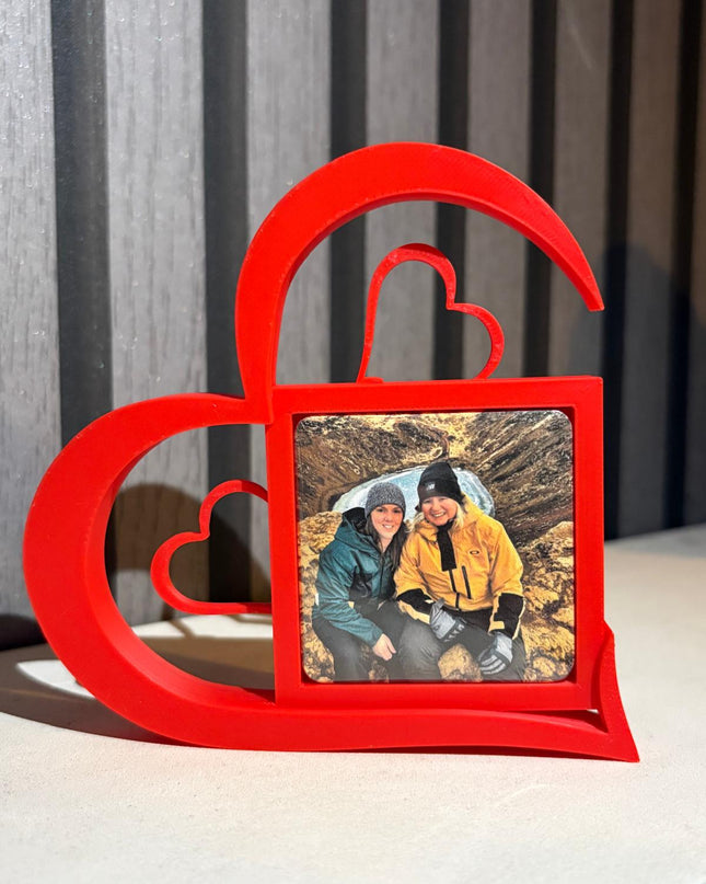 Heart Photo Frame with Photo Magnet, Heart Magnet Frame, Picture Holder, Gift for Her, Home Decor, Photo Display