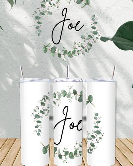 Personalised Name Flowers 20oz Tumbler - Demo Design Gifts