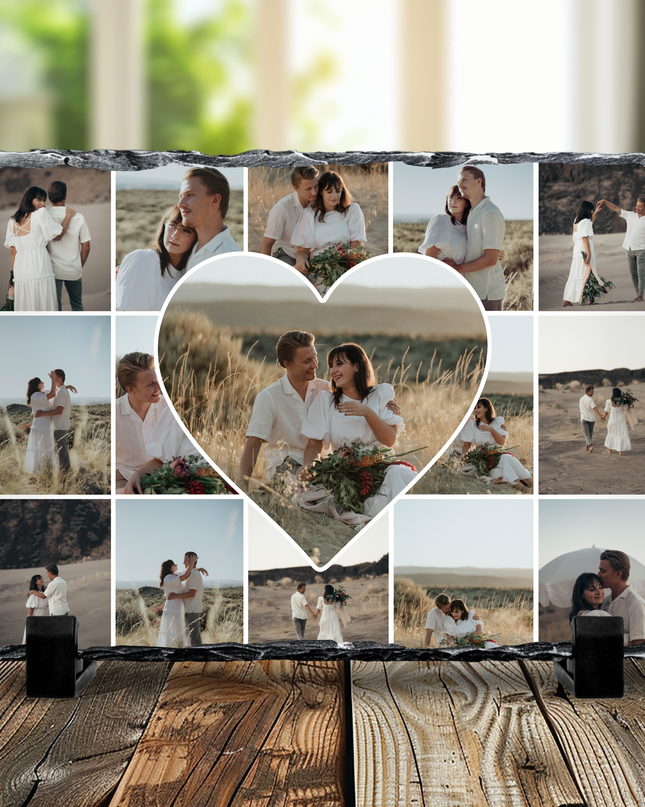 15 Image Photo Slate Glossy Finish (Photo Only) 19x29cm - Demo Design Gifts