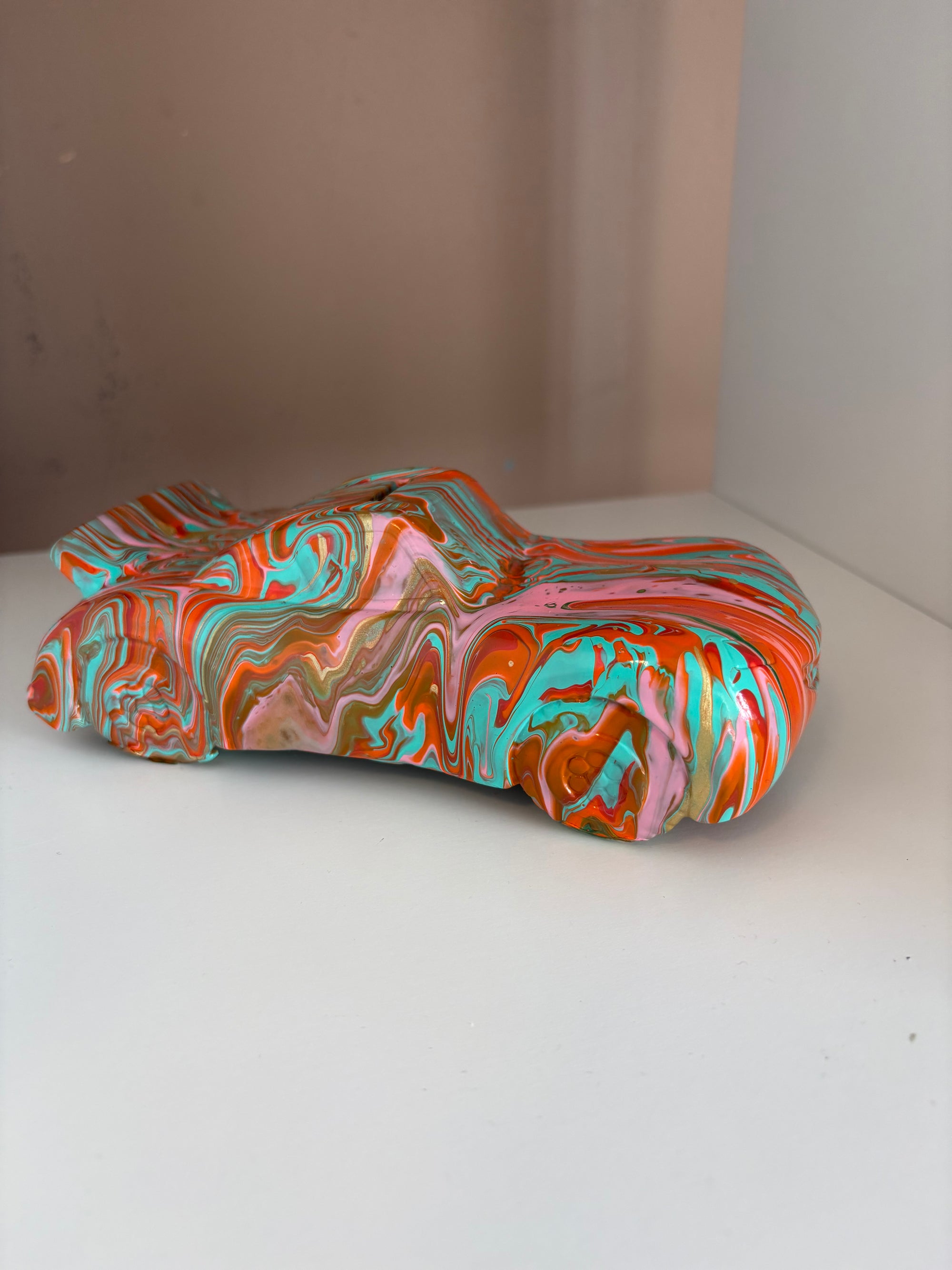 Cars Money Box Acrylic Pouring Figure