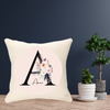 Letter and Name Pink Version Personalised Cushion