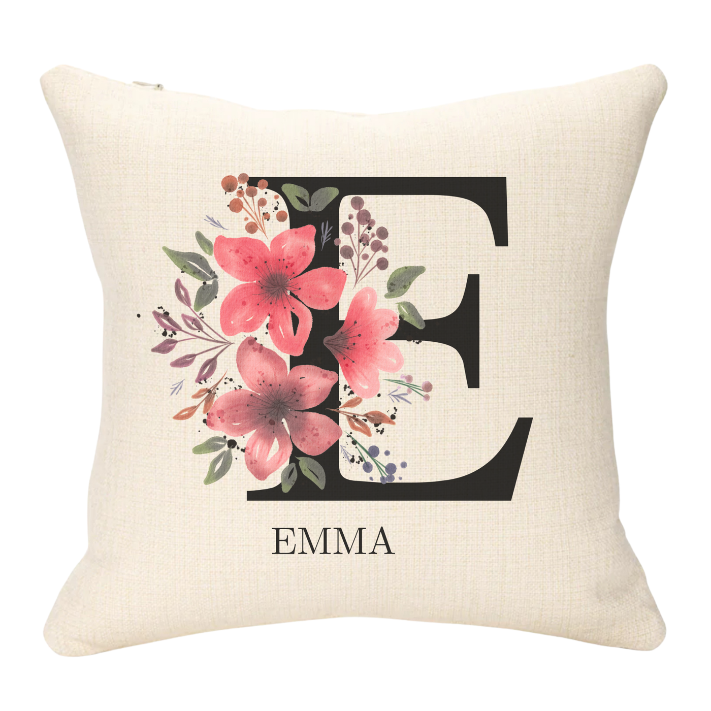 Letter and Name Black Version Personalised Cushion
