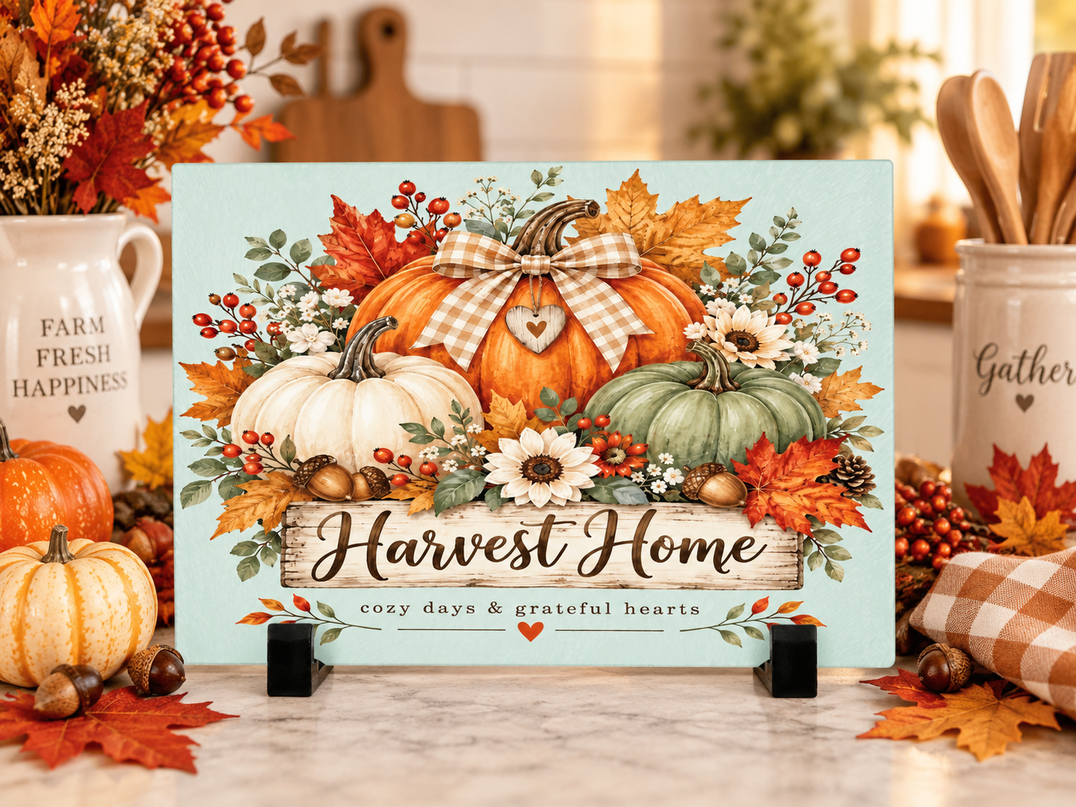 Harvest Home Glass Chopping Board