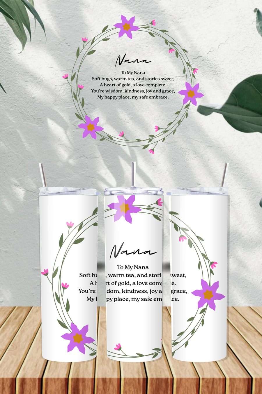Personalised NANA Poem 20oz Tumbler