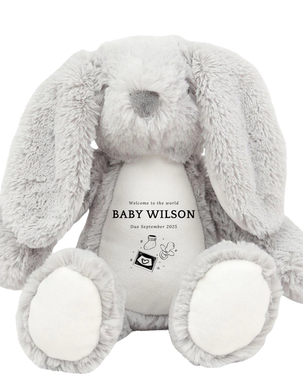 Baby Name and Date Due Bear