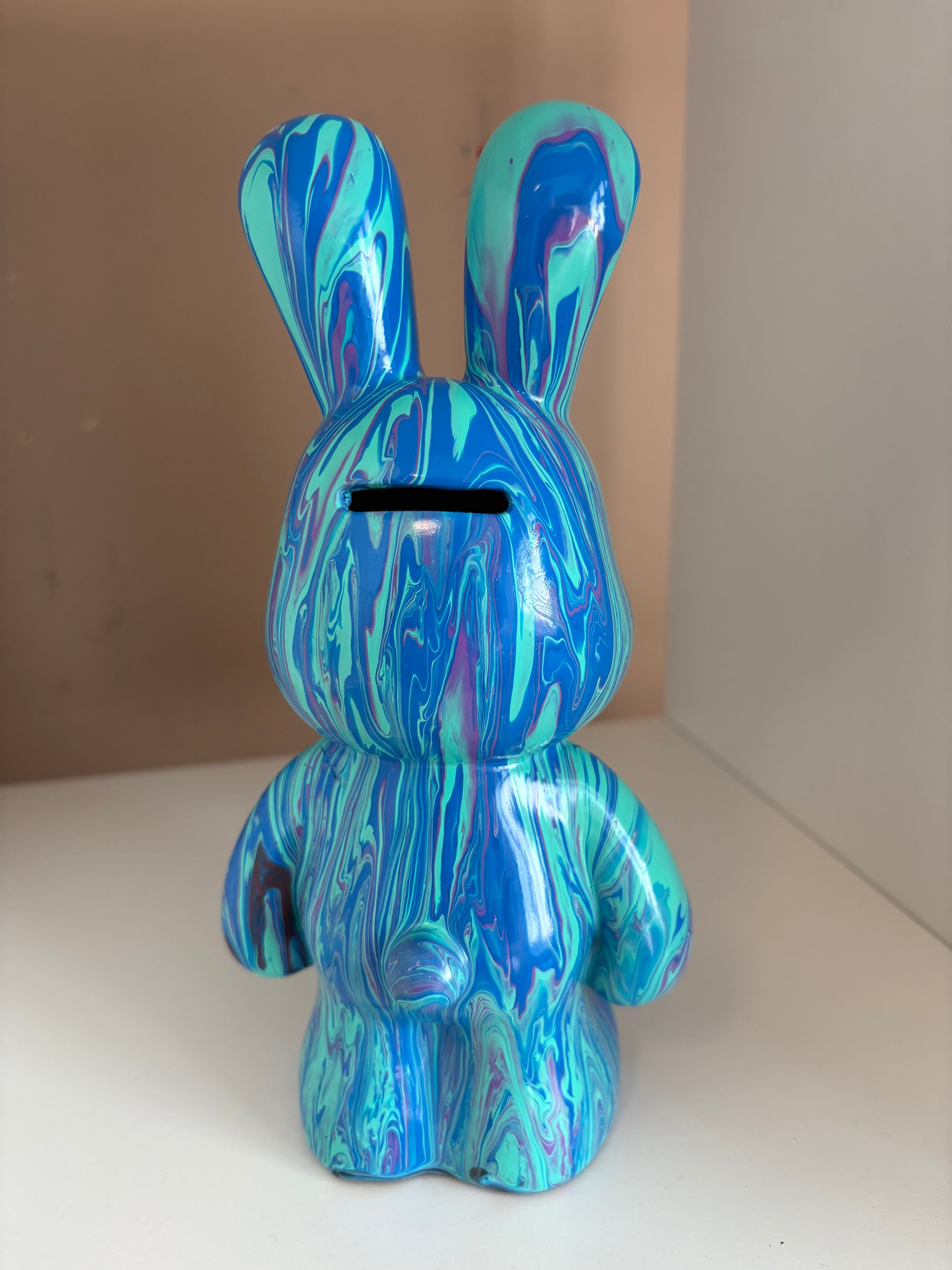 Bunny Rabbit Money Box Acrylic Pouring Figure