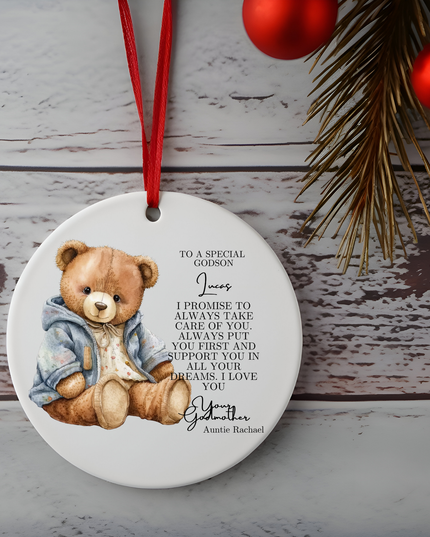 Godson Christening Ornament - Demo Design Gifts