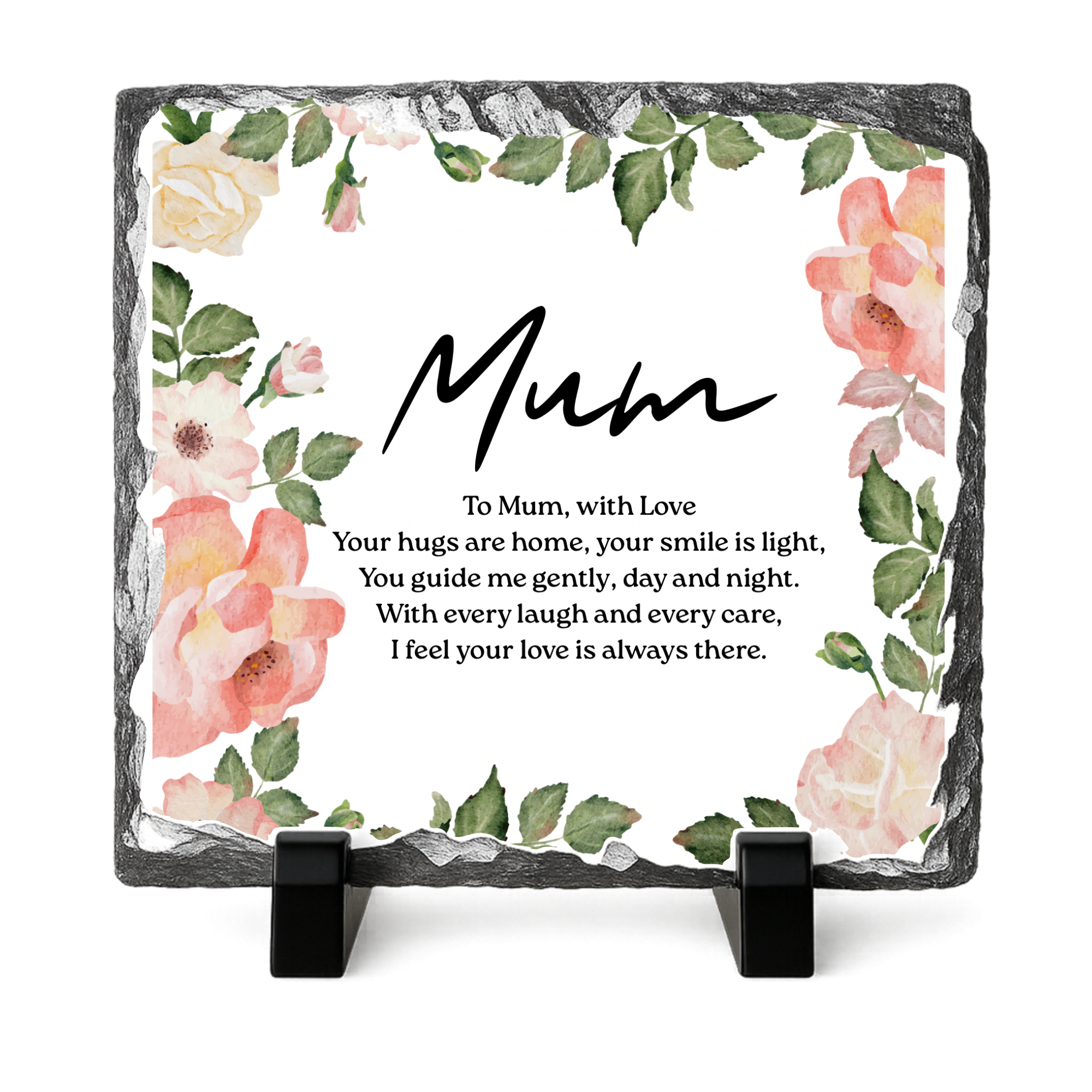 Family Poem Photo Slate with Photo’s 20x20cm