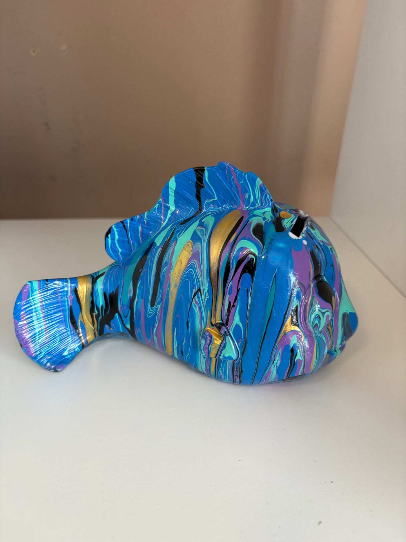 Nemo Money Box Acrylic Pouring Figure