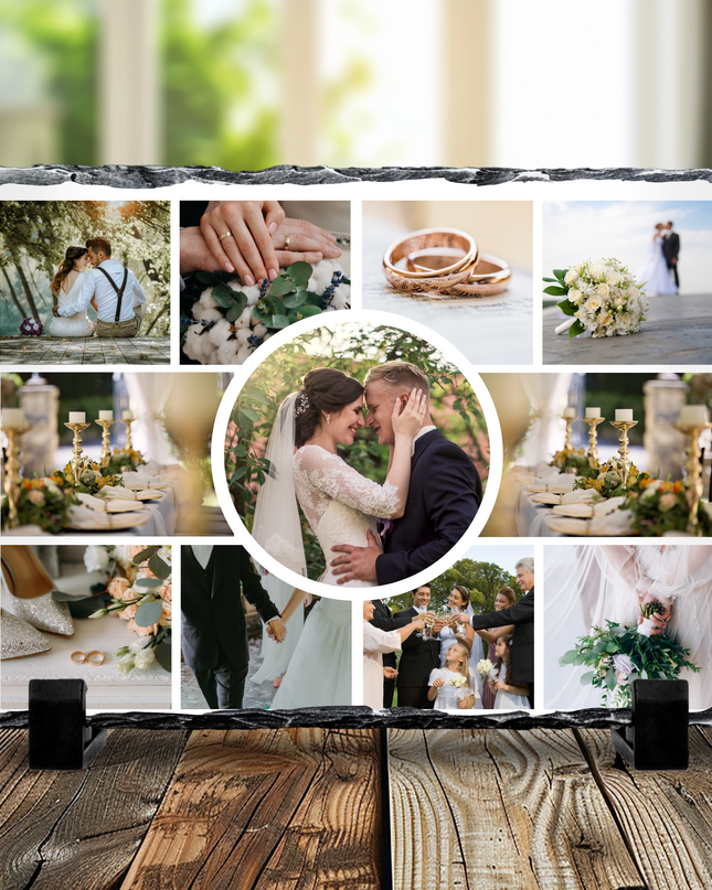 11 Image Photo Slate Glossy Finish (Photo Only) 19x29cm - Demo Design Gifts