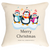 Merry Christmas Penguins With Name Presents Christmas Cushion