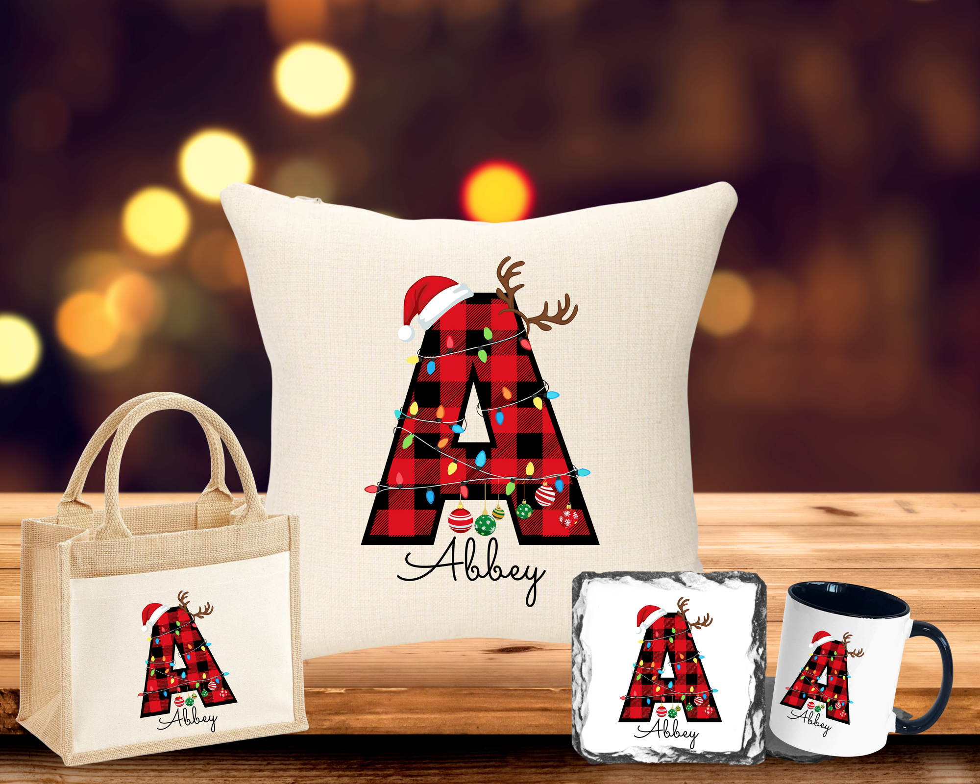 Letter with Name Red Patch Bundle