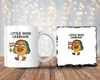 Little Miss Lesbian 11oz Mug & 9cm Rock Slate Coaster Set