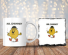 Mr chimney 11oz Mug & 9cm Rock Slate Coaster Set
