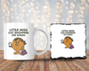 Little Miss Shopping on SH-IN Mug & 9cm Rock Slate Coaster Set